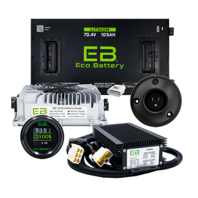 Yamaha G29/Drive 70V 105Ah Eco Lithium Battery Complete Bundle for 2007-2010
