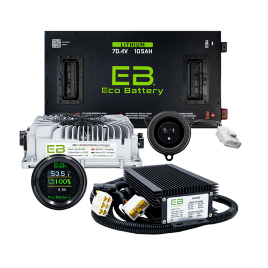 Yamaha Drive/Drive2 70V 105Ah Eco Lithium Battery Complete Bundle for 2010-2013