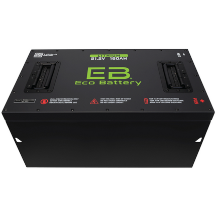 EZGO TXT 48V (51V) 160AH Eco LifePo4 Lithium Battery Bundle with Charger (Installation Kit Included)