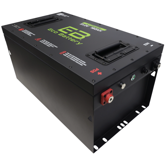 Club Car Precedent (2009-Up)/Onward/Tempo - 48V (51V) 160AH Eco LifePo4 Lithium Battery Bundle with Charger (Installation Kit Included)