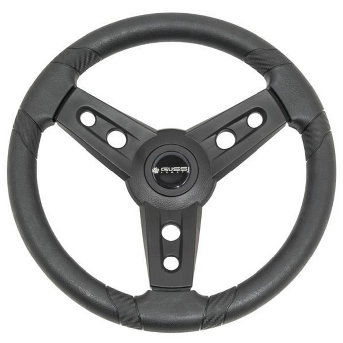 Gussi Italia Lugana Black Steering Wheel For All Club Car Precedent Models
