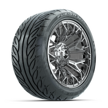 Load image into Gallery viewer, 14-Inch GTW Stellar Chrome Wheels with 225/40-R14 Inch GTR Fusion Street Tires Set of (4)