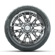 Load image into Gallery viewer, 14-Inch GTW Stellar Chrome Wheels with 225/40-R14 Inch GTR Fusion Street Tires Set of (4)