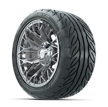 Load image into Gallery viewer, 14-Inch GTW Stellar Chrome Wheels with 225/40-R14 Inch GTR Fusion Street Tires Set of (4)