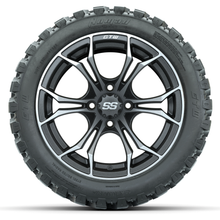 Load image into Gallery viewer, 14-Inch GTW Spyder Matte Gray Wheels with 23x10-14 GTW Nomad All-Terrain Tires (Set of 4)