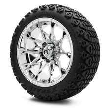 Load image into Gallery viewer, MODZ® 15-Inch Chaos Chrome Wheels &amp; 23-Inch Arisun X-Trail All-Terrain Tires Combo