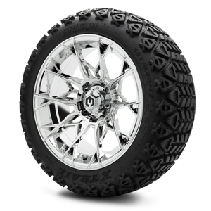 MODZ® 15-Inch Chaos Chrome Wheels & 23-Inch Arisun X-Trail All-Terrain Tires Combo