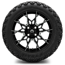 Load image into Gallery viewer, MODZ® 15-Inch Chaos Glossy Black with Ball Mill Wheels &amp; 23-Inch Arisun X-Trail All-Terrain Tires Combo