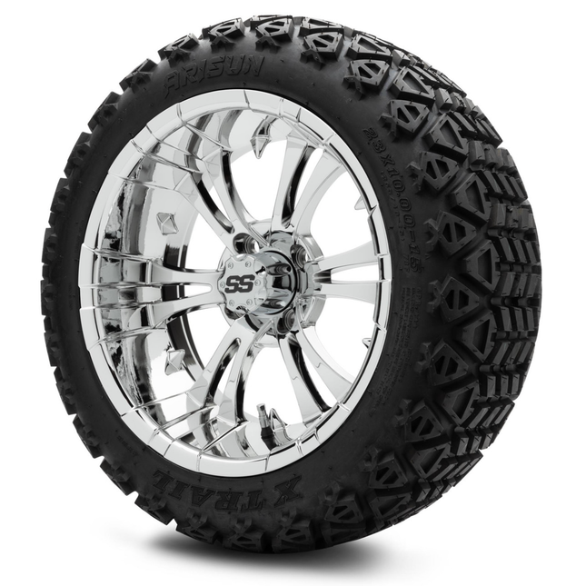 MODZ® 15-Inch Vampire Chrome Wheels & 23-Inch Arisun X-Trail All MODZ® 15-Inch Vampire Chrome Wheels & 23-Inch Arisun X-Trail All