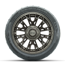Load image into Gallery viewer, 14-Inch GTW Stellar Matte Bronze Wheels with 225/40-R14 Inch GTR Fusion Street Tires Set of (4)