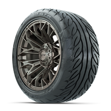 Load image into Gallery viewer, 14-Inch GTW Stellar Matte Bronze Wheels with 225/40-R14 Inch GTR Fusion Street Tires Set of (4)