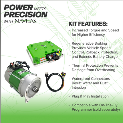 Navitas Club Car 48V & 72V Models with 1510/1515 Controller TAC3 850A AC Conversion Kit