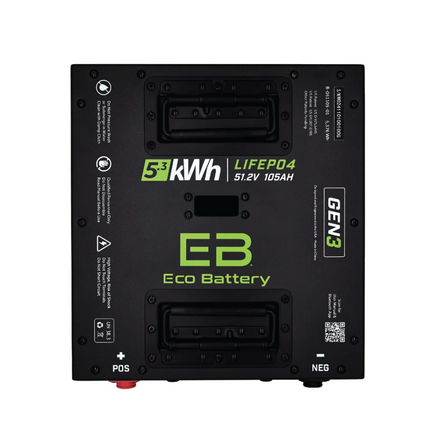 51V 105AH Thru-Hole LiFePO4 Gen3 Battery