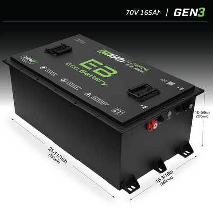 70V 165Ah LiFePO4 Gen3 Battery