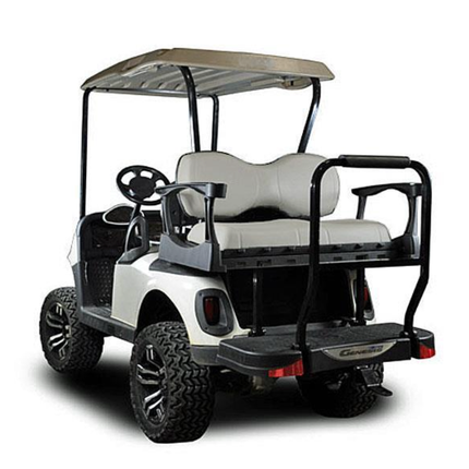 Genesis 300 Aluminum Rear Flip Seat Kit w/ Deluxe Grey Cushions for Yamaha Drive2