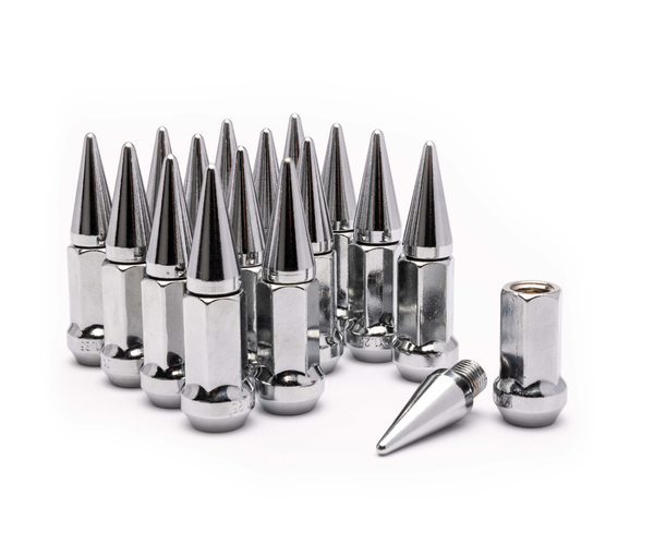 16-Pack MODZ® Chrome SPIKED Golf Cart Lug Nuts (Metric) for Yamaha