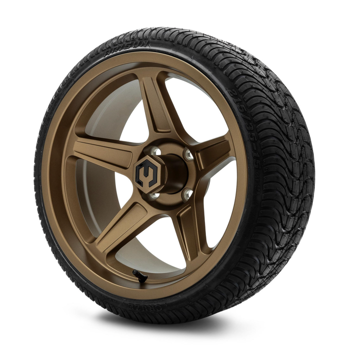 MODZ® 15-Inch Drift Matte Bonze Wheels & 20.5-Inch Arisun Cruze Street Tires Combo
