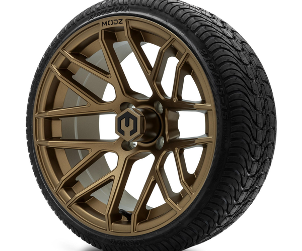 MODZ® 15-Inch Matrix Matte Bronze Wheels & 20.5-Inch Arisun Cruze