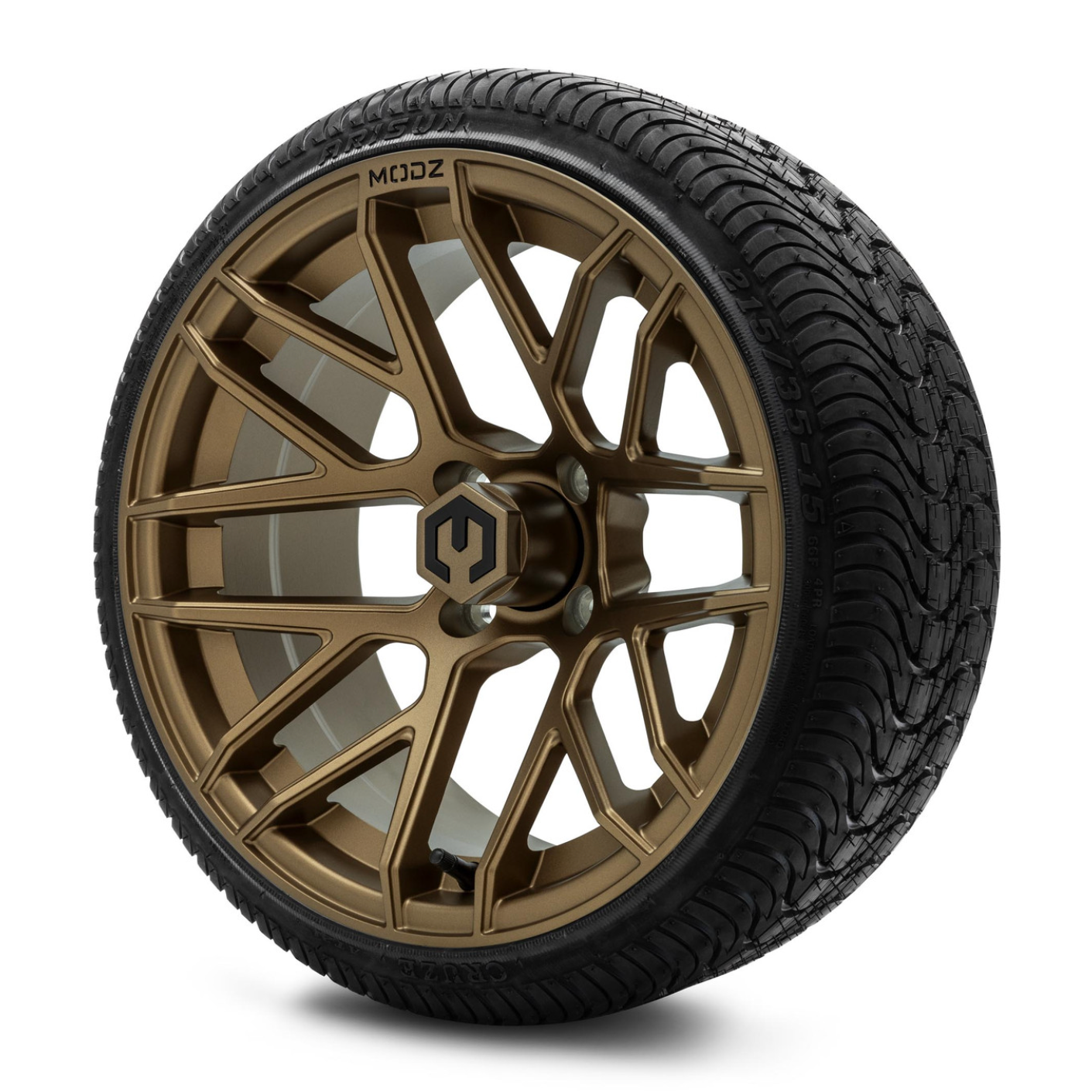MODZ® 15-Inch Matrix Matte Bronze Wheels & 20.5-Inch Arisun Cruze