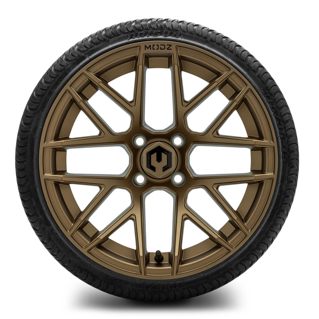 MODZ® 15-Inch Matrix Matte Bronze Wheels & 20.5-Inch Arisun Cruze Street Tires Combo