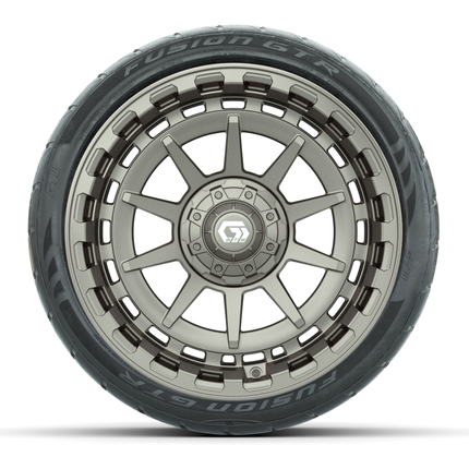 15-Inch GTW Barricade Satin Bronze Wheels with 22" GTW Fusion GTR Street Tires (Set of 4)