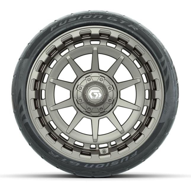 15-Inch GTW Barricade Satin Bronze Wheels with 22" GTW Fusion GTR Street Tires (Set of 4)