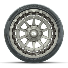 Load image into Gallery viewer, 15-Inch GTW Barricade Satin Bronze Wheels with 22&quot; GTW Fusion GTR Street Tires (Set of 4)
