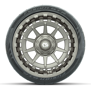 15-Inch GTW Barricade Satin Bronze Wheels with 22" GTW Fusion GTR Street Tires (Set of 4)