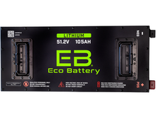 Load image into Gallery viewer, EZGO Freedom RXV (w/ Metal Battery Rack) 51V 105Ah Eco Lithium Battery Complete Bundle - Skinny
