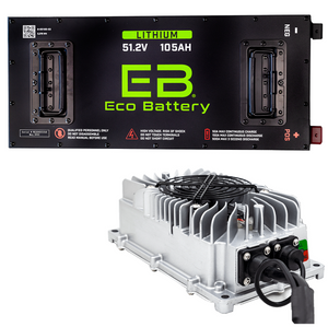 Yamaha G19/G22 48V (51V) 105Ah Eco Lithium Battery Complete Bundle - Skinny
