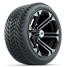 Load image into Gallery viewer, 14-inch GTW Specter Wheels / Machined &amp; Black Finish with 225/30-14 GTW Mamba Street Tires Set of (4)