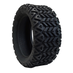 14-Inch Goblin Machined and Black Wheels with 23" Steeleng All-Terrain DOT Tire