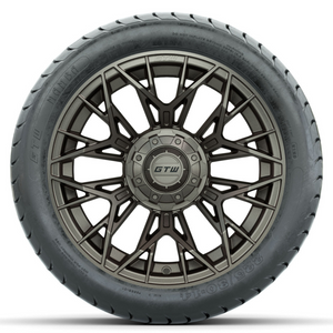 14-Inch GTW Stellar Matte Bronze Wheels with 225/30-14  Inch Mamba Street Tires Set of (4)