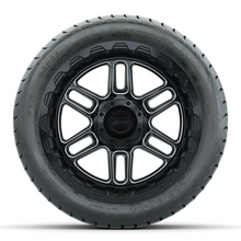 Load image into Gallery viewer, 14-Inch GTW Titan Machine &amp; Black Wheels with 225/30-14 Inch Mamba Street Tires Set of (4)