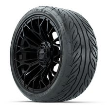 Load image into Gallery viewer, 15-Inch GTW STELLAR Matte Black Wheels with 22&quot; GTW Fusion Street Tires (Set of 4)