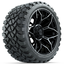 Load image into Gallery viewer, 15&quot; GTW STELLAR Matte Black &amp; Machined Wheels with 23&quot; GTW Nomad Off-Road Tires (Set of 4)