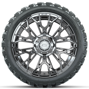 15" GTW STELLAR Chrome Wheels with 23" GTW Nomad Off-Road Tires (Set of 4)