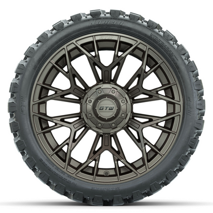 15-Inch GTW STELLAR Matte Bronze Wheels with 23" GTW Nomad Off-Road Tires (Set of 4)