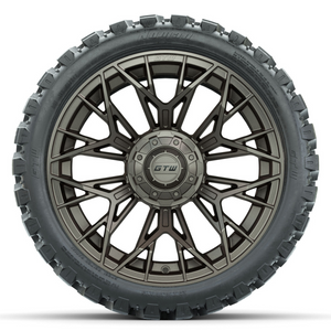 15-Inch GTW STELLAR Matte Bronze Wheels with 23" GTW Nomad Off-Road Tires (Set of 4)
