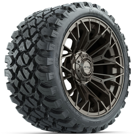 15-Inch GTW STELLAR Matte Bronze Wheels with 23" GTW Nomad Off-Road Tires (Set of 4)