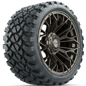15-Inch GTW STELLAR Matte Bronze Wheels with 23" GTW Nomad Off-Road Tires (Set of 4)