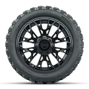 14-Inch GTW Stellar Black Wheels with 23 Inch Nomad All-Terrain Tires Set of (4)