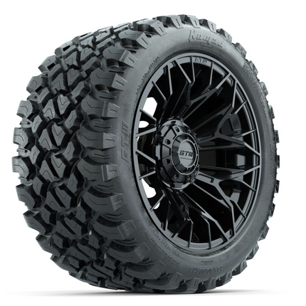 14-Inch GTW Stellar Black Wheels with 23 Inch Nomad All-Terrain Tires Set of (4)