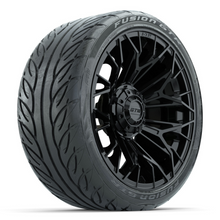 Load image into Gallery viewer, 15-Inch GTW STELLAR Matte Black Wheels with 22&quot; GTW Fusion Street Tires (Set of 4)