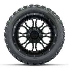 Load image into Gallery viewer, 14-Inch GTW Volt Machined &amp; Black Wheels with 23 Inch Nomad All-Terrain Tires Set of (4)