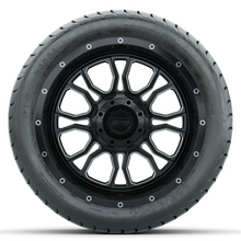 Load image into Gallery viewer, 14-Inch GTW Volt Machined &amp; Black Wheels with 225/30-14  Inch Mamba Street Tires Set of (4)