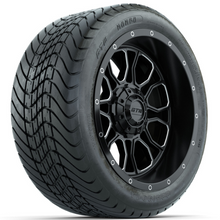 Load image into Gallery viewer, 14-Inch GTW Volt Machined &amp; Black Wheels with 225/30-14  Inch Mamba Street Tires Set of (4)
