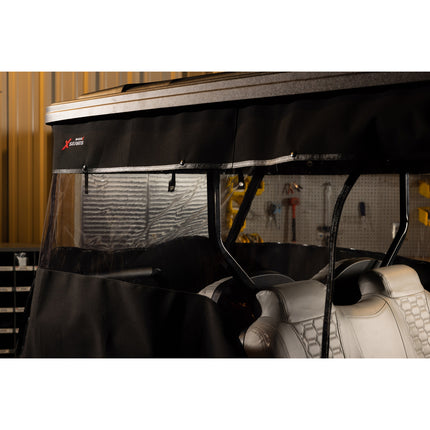 MadJax XSeries Storm 3-Sided Black Enclosure & Black Valance with XSeries Logo by RedDot