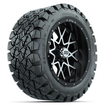 Load image into Gallery viewer, 14-Inch GTW Vortex Wheels with 22x10-14 GTW Timberwolf All-Terrain Tires (Set of 4)