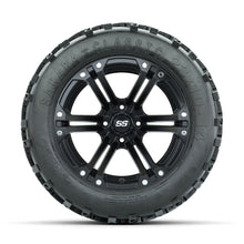 Load image into Gallery viewer, 14-inch GTW Matte Black Specter Wheels with 23&quot; Sahara Classic All-Terrain Tires (Set of 4)